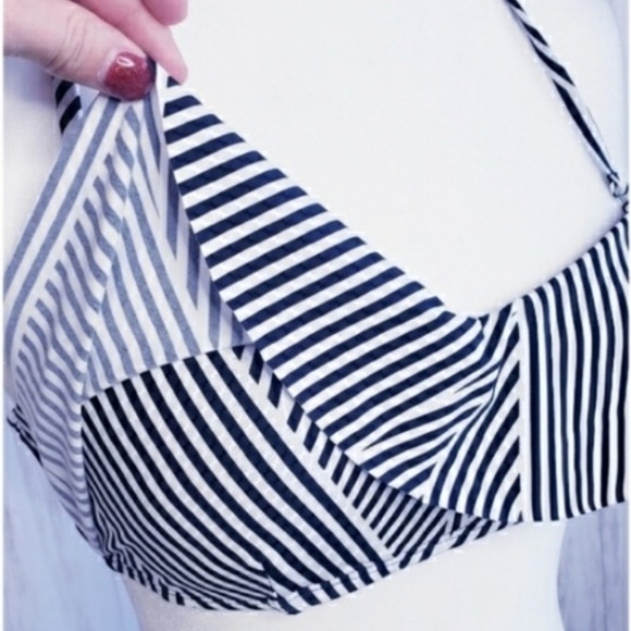 *SALE* Striped Ruffle Bikini Top - Picture 2 of 3